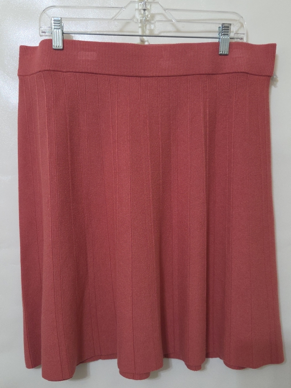 Liz Claiborne Women's Rose Ribbed A-Line Knit Skirt - Size - XL